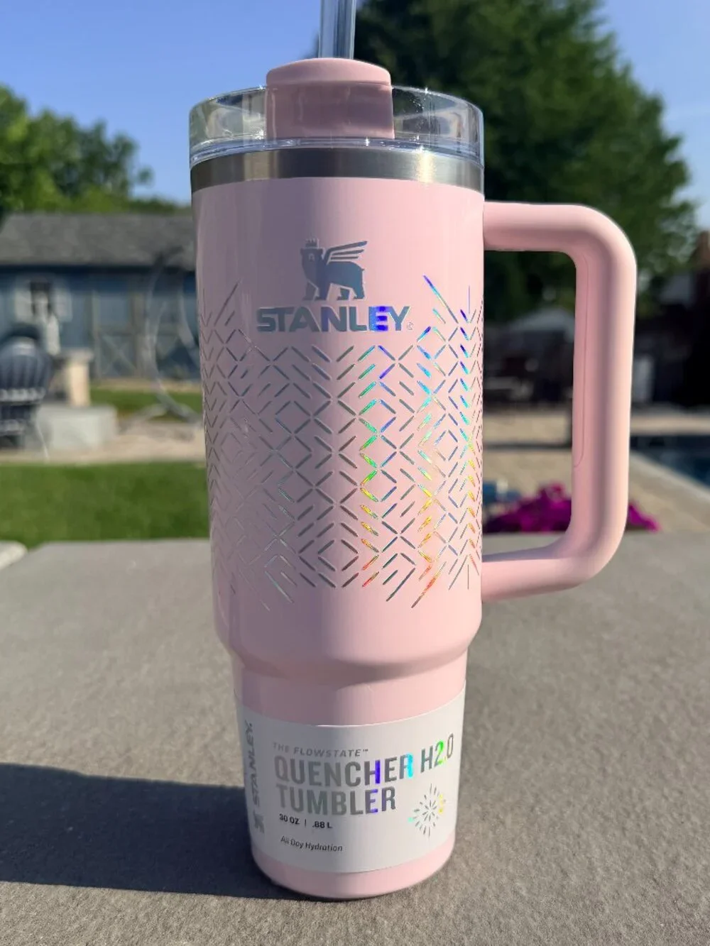 NWT Stanley Quencher H2.0 30oz Tumbler — Pink Icicle Gloss ✨